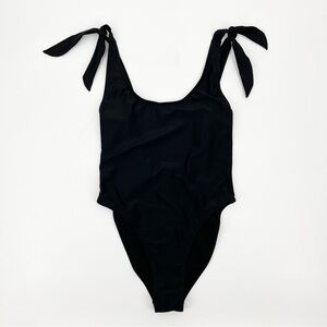 NWT SOUTH BEACH Black One Piece Swimsuit Size 8